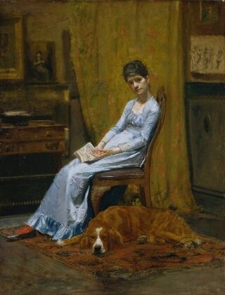 The Artist’s Wife and His Setter Dog