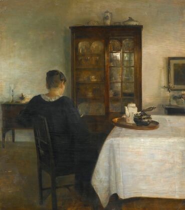 The artist’s wife in an interior