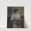 The Artist&#039;s Wife in White Reading by Carl Holsøe