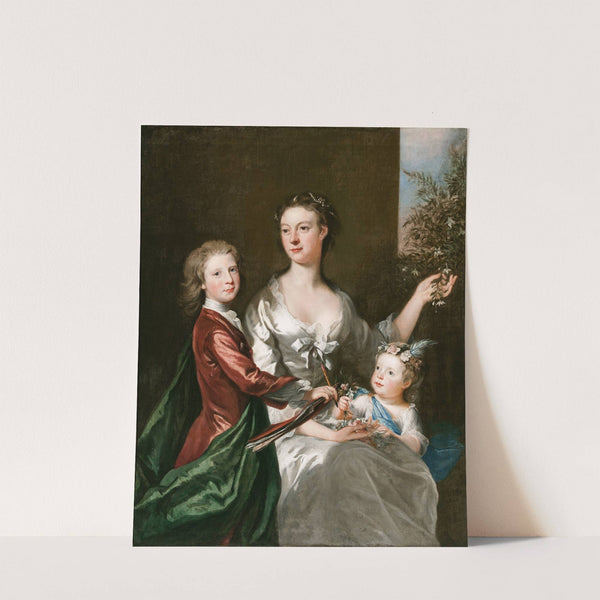 The artist’s wife Susanna, son Anthony and daughter Susanna (circa 1728) by Joseph Highmore