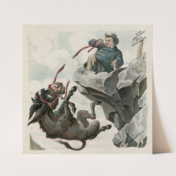 The ass and his leader (1894) by Udo Keppler