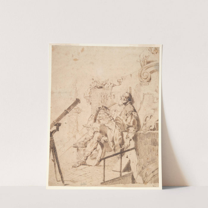 The Astronomer Galileo (The Sense of Sight) by Franz Xavier Karl Palko