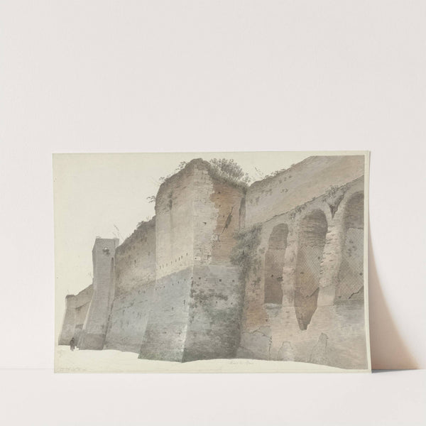 The Aurelian Wall in Rome (c. 1809 - c. 1812) by Josephus Augustus Knip