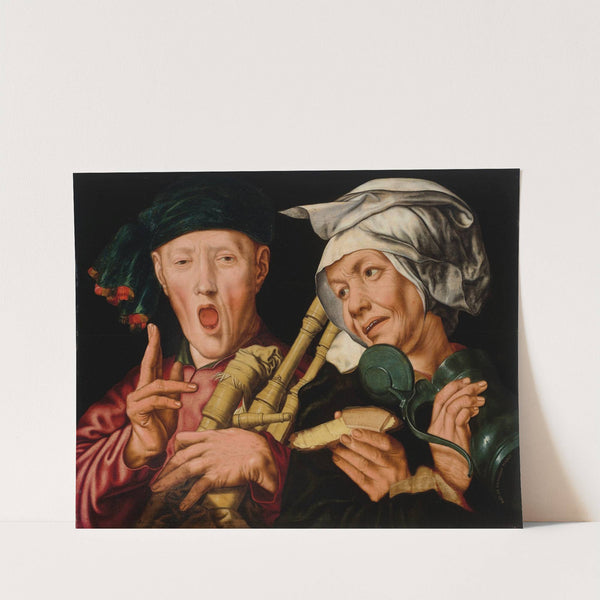 The Bagpiper and Merry Wife by Jan Sanders Van Hemessen