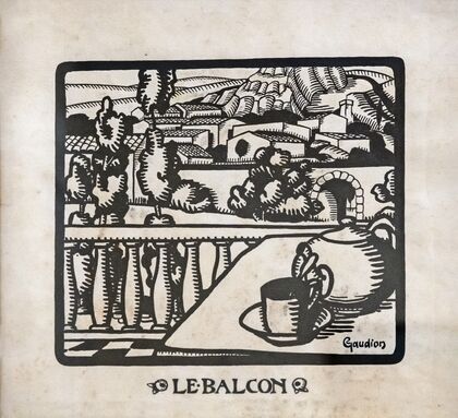 The balcony, Provencal landscape