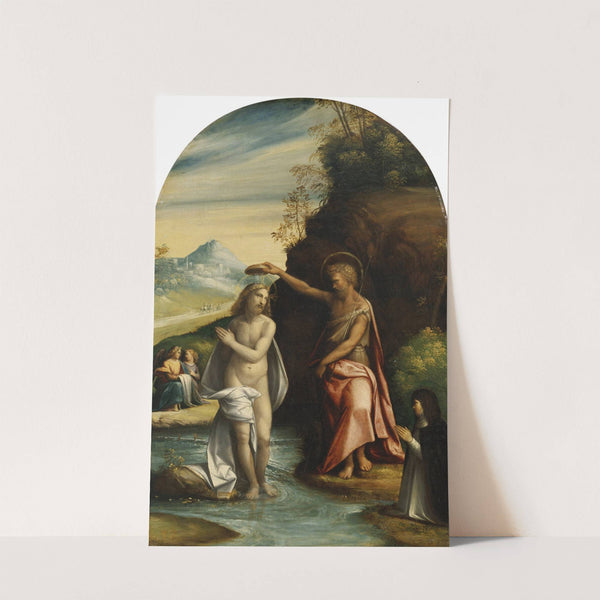 The Baptism of Christ (1520-1525) by Benvenuto Tisi