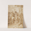 The Baptism of Christ (with Christ Standing at Left Center, His Back Turned, and a Youth Stripping in the Right Foreground) (ca. 1770–90) by Giovanni Domenico Tiepolo