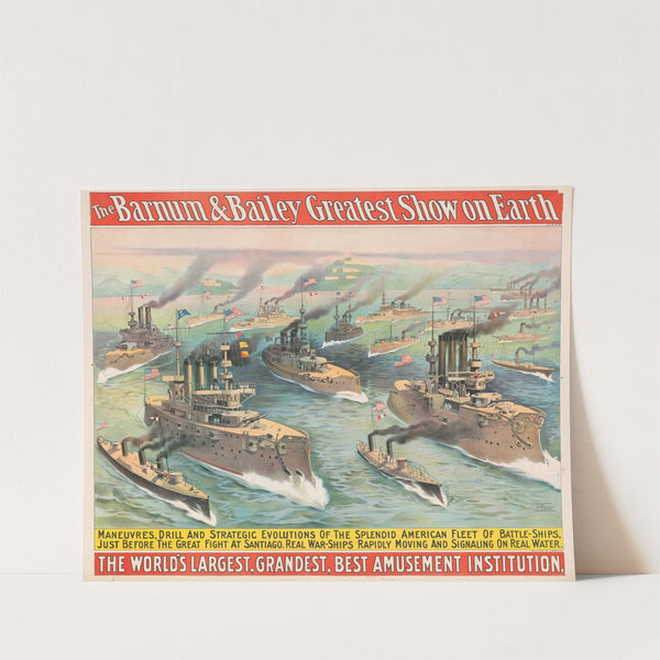 The Barnum & Bailey Greatest Show on Earth–Maneuvres, drill and strategic evolutions… (1898) by Strobridge & Co. Lith.