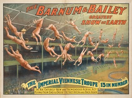 The Barnum & Bailey greatest show on earth : The imperial Viennese troupe, 15 in number