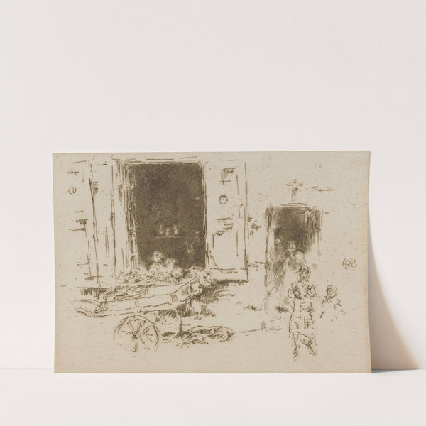 The Barrow- Quartier des Marolles, Brussels (1887) by James Abbott McNeill Whistler