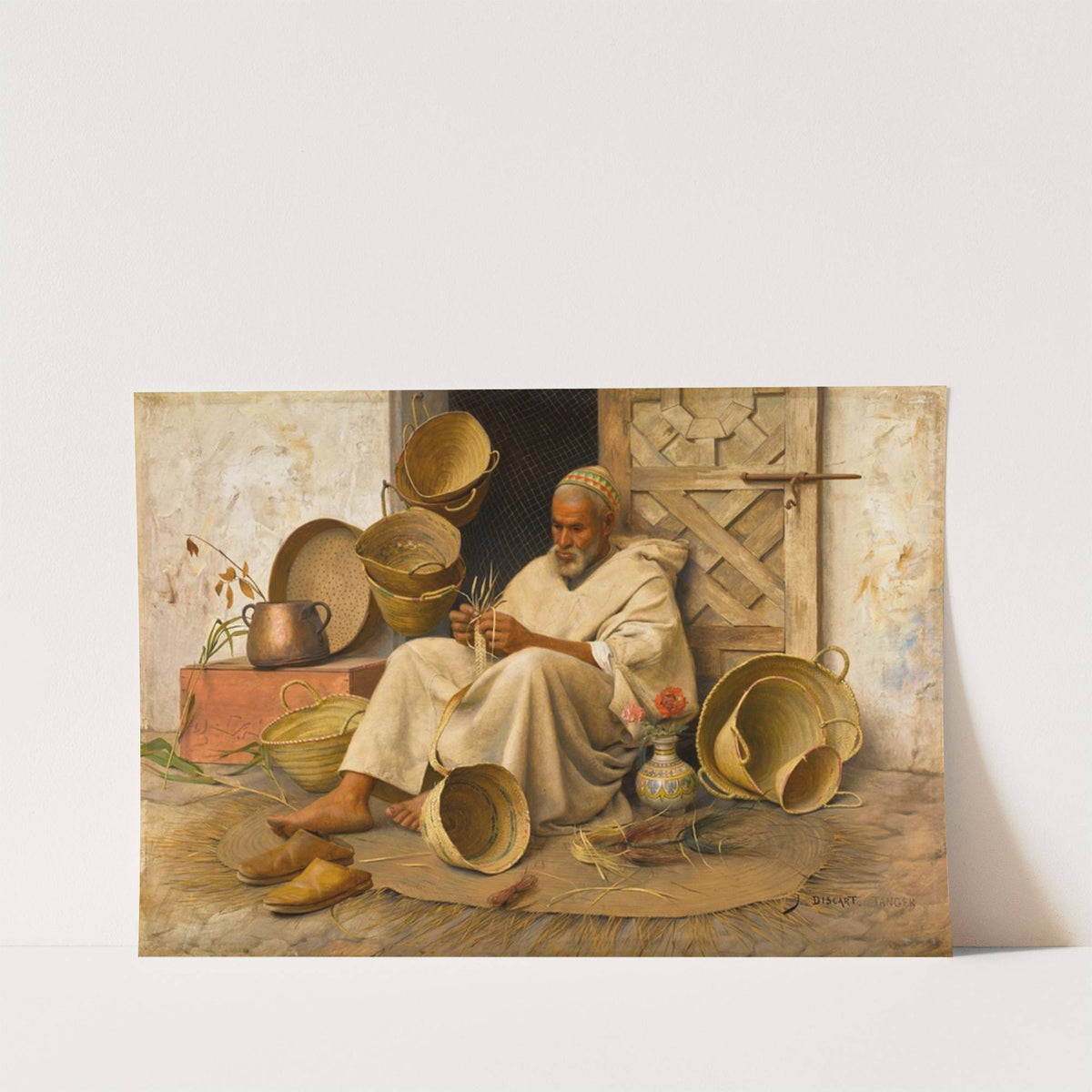 The Basket Weaver, Tangier by Jean Discart
