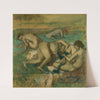 The Bathers (1885-95) by Edgar Degas