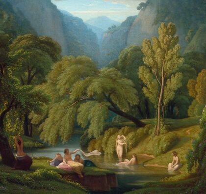 The Bathers, Souvenir of the Banks of the Anio River at Tivoli