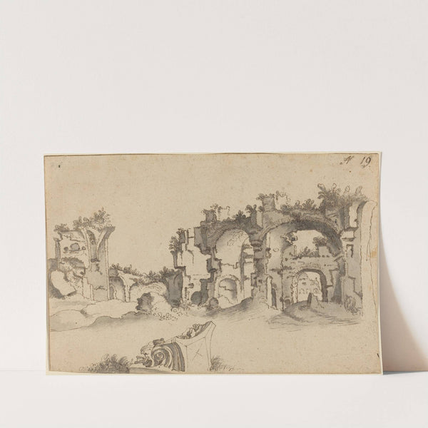 The Baths of Caracalla, Rome by Willem van Nieulandt the younger
