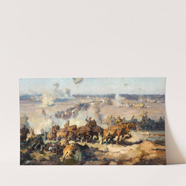 The Battle Before Villers-Bretonneux, August 8th, 1918 (1920) by Septimus Power
