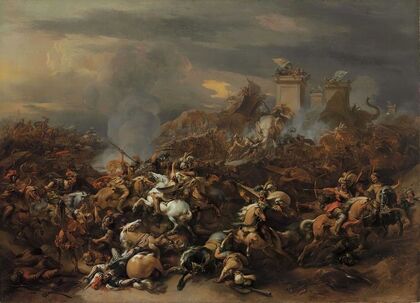 The Battle between Alexander and Porus