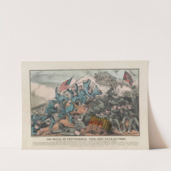 The Battle of Chattanooga, Tenn. Novr. 24th & 25th 1863 (1863) by Currier & Ives.
