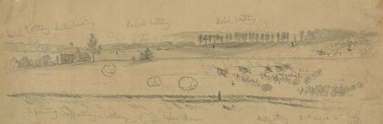 The battle of Gettysburg. Attack on the Third Corps, Gen. Daniel E. Sickles, by Gen. Longstreet’s Corps
