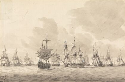 The Battle of the Dogger Bank, 5th August, 1781 — size preview