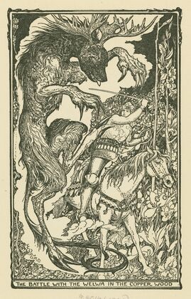 The battle with the Welwa in the Copper Wood