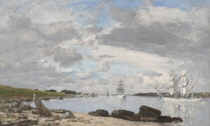 The Bay at the Mouth of the River Elorn, Landerneau  (1871)