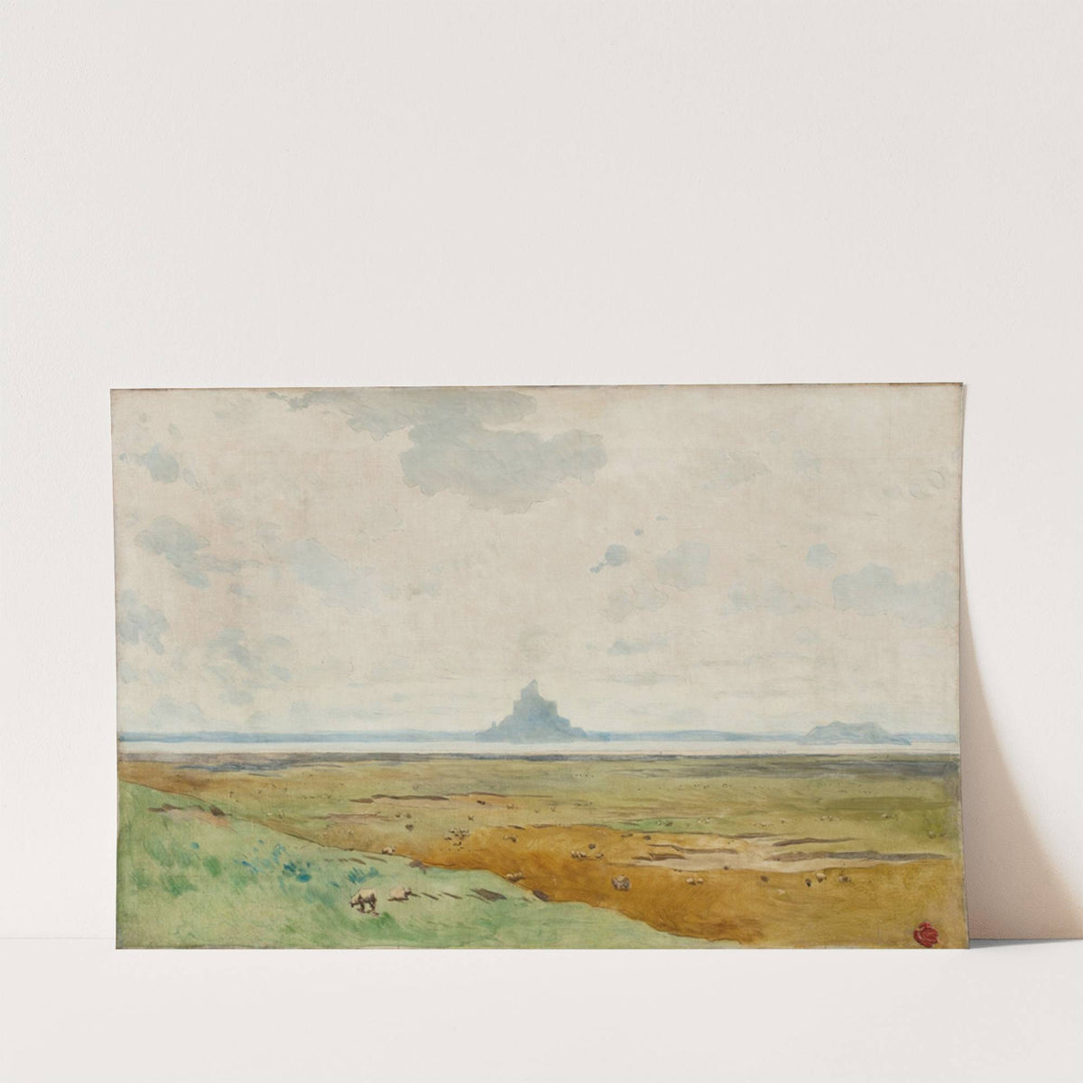 The bay of the Mont Saint-Michel with the rock of Tombelaine by Alexandre Ségé