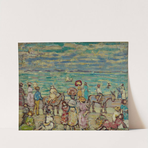 The Beach (circa 1913-1918) by Maurice Prendergast