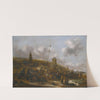 The Beach At Scheveningen With Fishermen Unloading Their Catch by Nicolaes Molenaer