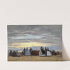 The Beach at Villerville (1864) by Eugène Boudin