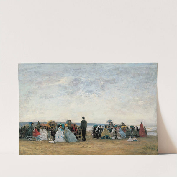 The Beach near Trouville by Eugène Boudin