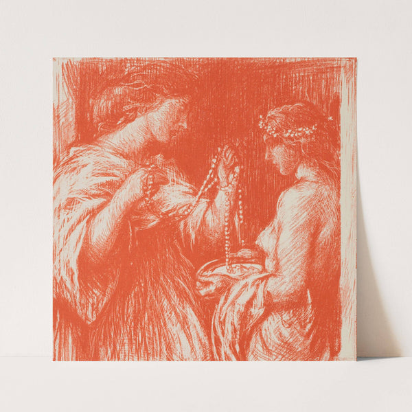 The bead necklace (1908) by Charles Haslewood Shannon