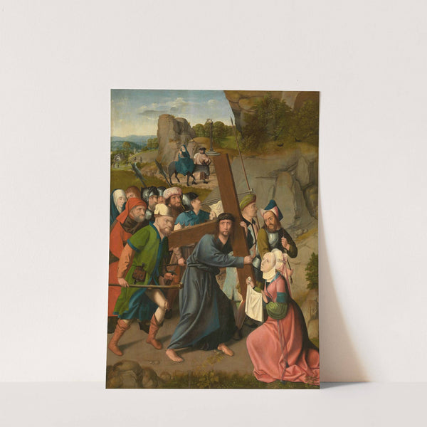 The Bearing of the Cross and the Flight into Egypt by Master of Hoogstraeten