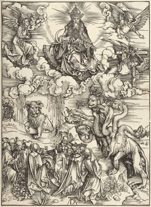 The beast with two horns like a lamb, from The Apocalypse
