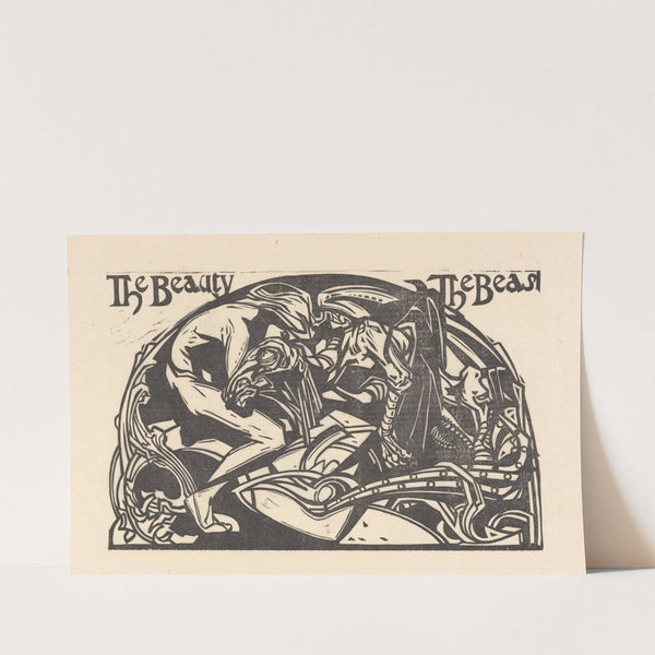 The Beauty and the Beast (1881-1934) by Johannes Josephus Aarts