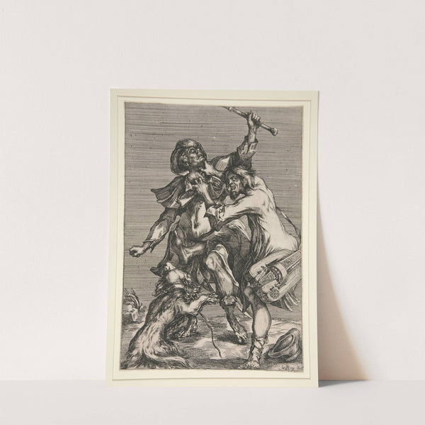 The Beggar and the Street Musician (or Two Tramps Fighting) by Jacques Bellange