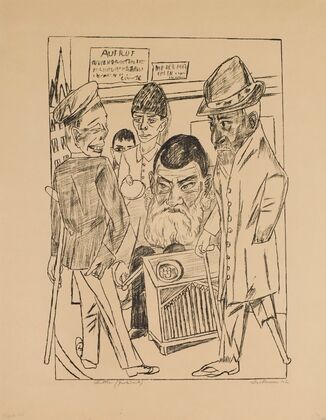 The Beggars, plate 7 from the series ‘Trip to Berlin 1922’ (1922)