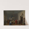 The Billiard Room by Nicolas-Antoine Taunay