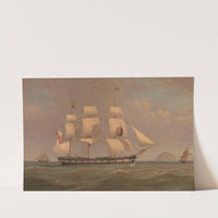 The Black Ball Line Packet Ship 'New York' off Ailsa Craig by William Clark