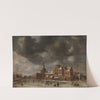 The Blauwpoort in Leiden in the Winter (c. 1635 - c. 1665) by Abraham Beerstraaten