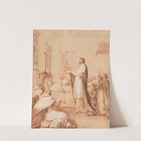The Blessed Abbot, near death, receives the blessing of the pope, who sends for this purpose Cardinal d'Ossat, a close friend of the saint, whose teacher he had been by Matthieu Elias