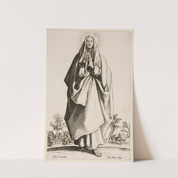 The Blessed Virgin Mary (1631) by Jacques Callot