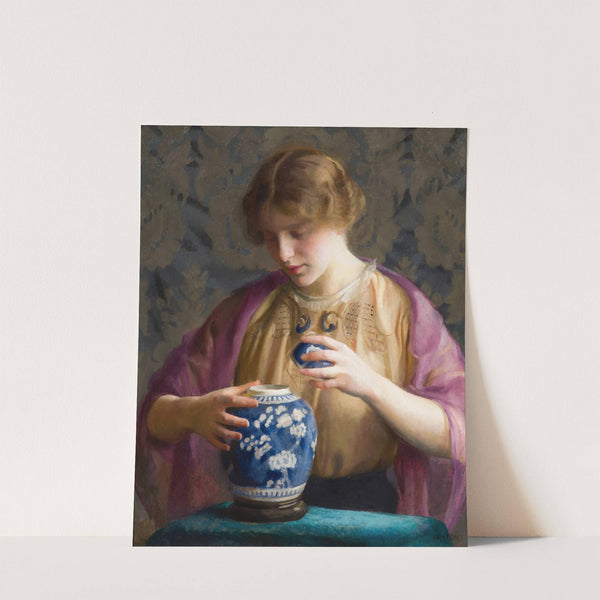 The Blue Jar  by William McGregor Paxton
