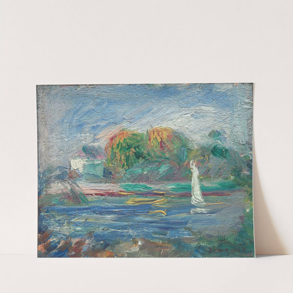 The Blue River (c. 1890) by Pierre-Auguste Renoir