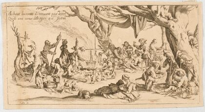 The Bohemians; Preparing for the Feast (1621)