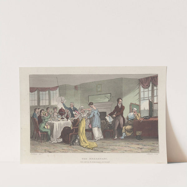 The Breakfast (1813) by Thomas Rowlandson