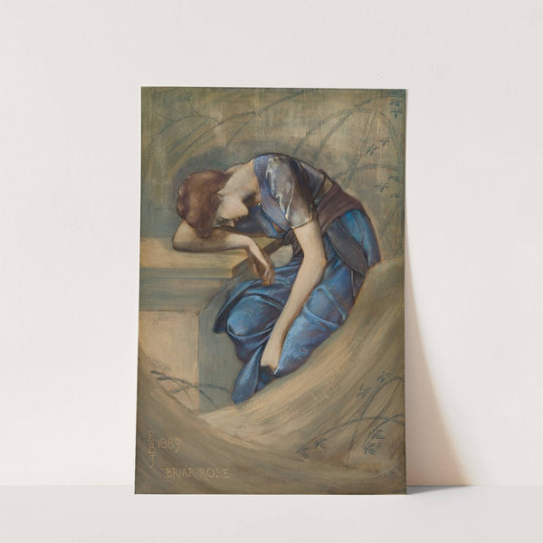 The Briar Rose Series - Study for &#039;The Garden Court&#039; by Sir Edward Coley Burne-Jones