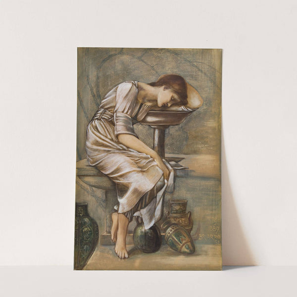 The Briar Rose Series - Study for &#039;The Garden Court&#039; by Sir Edward Coley Burne-Jones