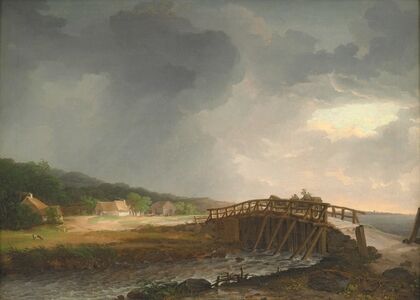 The Bridge across Tryggevælde River with a View of Køge, Zealand (1813 – 1816)