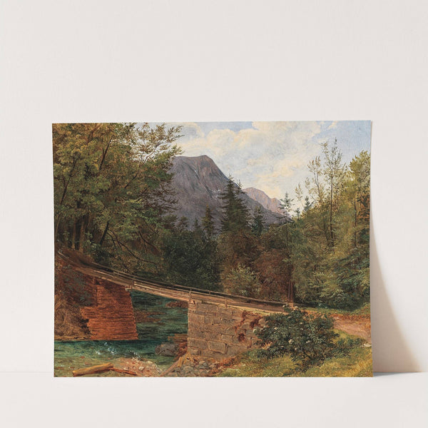 The Bridge by the Rettenbach Mill in Bad Ischl by Josef Feid