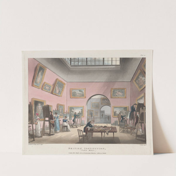 The British Institution, Pall Mall (1808) by Thomas Rowlandson